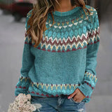 Regina | Retro Wave Pattern Pullover