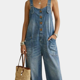 Vintage Blue Pilar Peto with Adjustable Straps