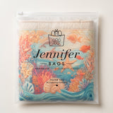 Hand-Quilted Laundry Basket in Sea Breeze Design