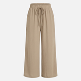 Lightweight Breathable Wide-Leg Trousers