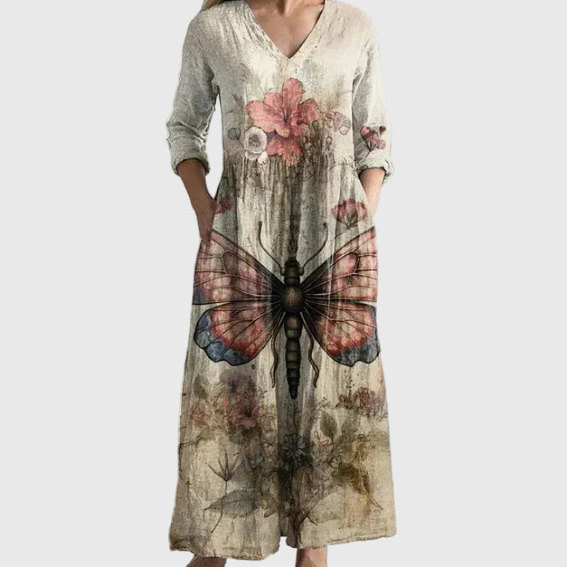 Willow | Elegant Maxi Dress with Fluid Movement