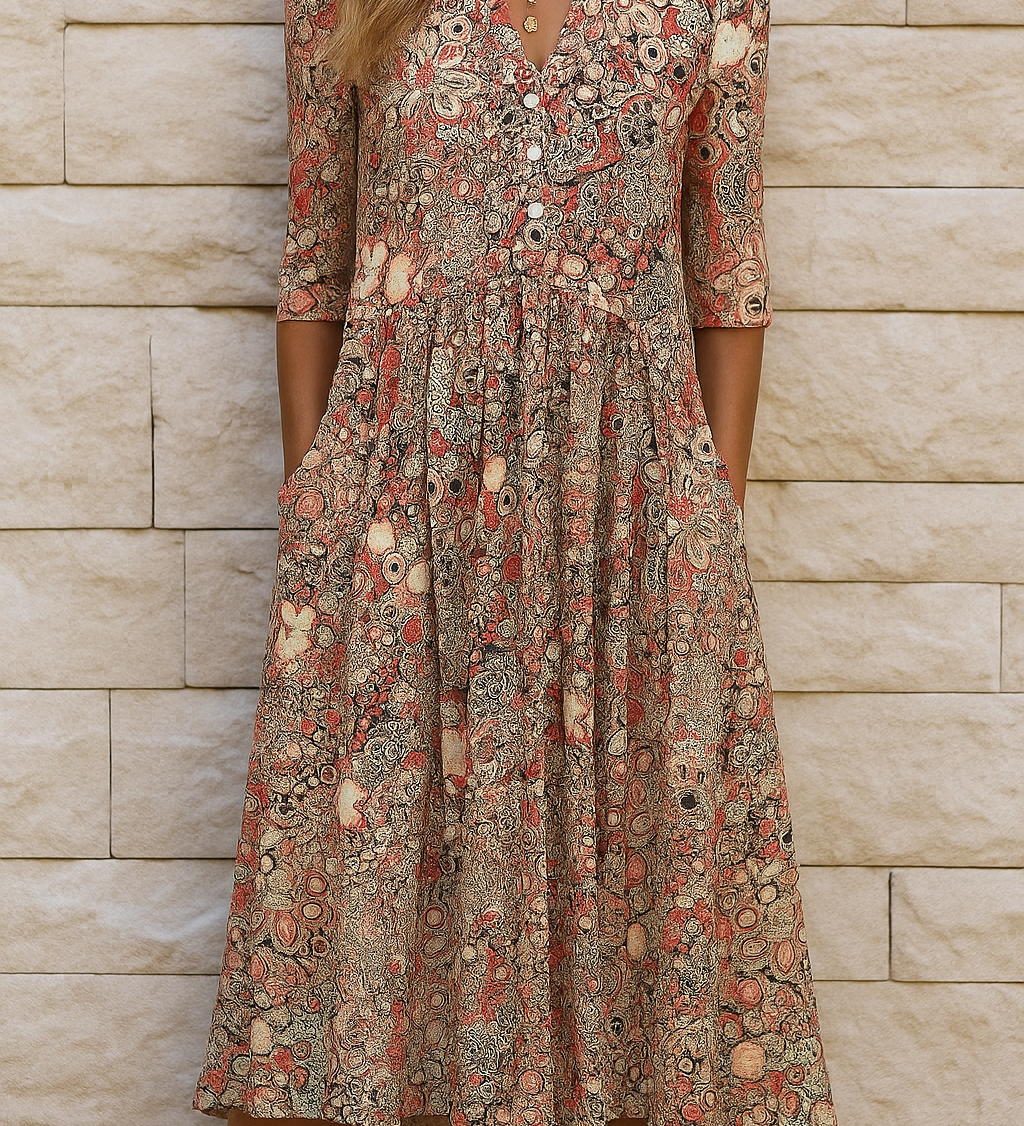 Harlow | Sophisticated V-Neck Dress