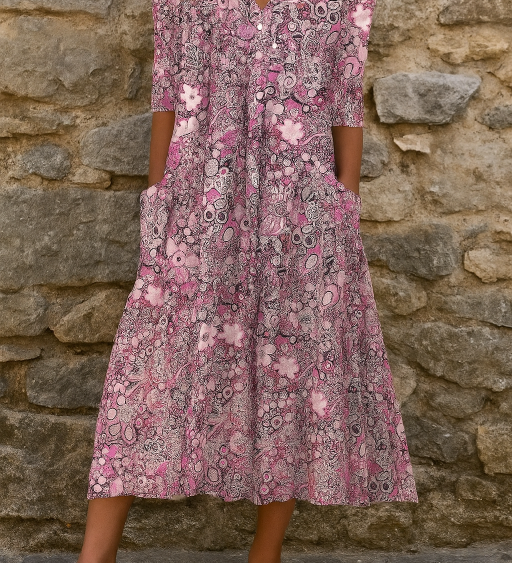 Harlow | Sophisticated V-Neck Dress