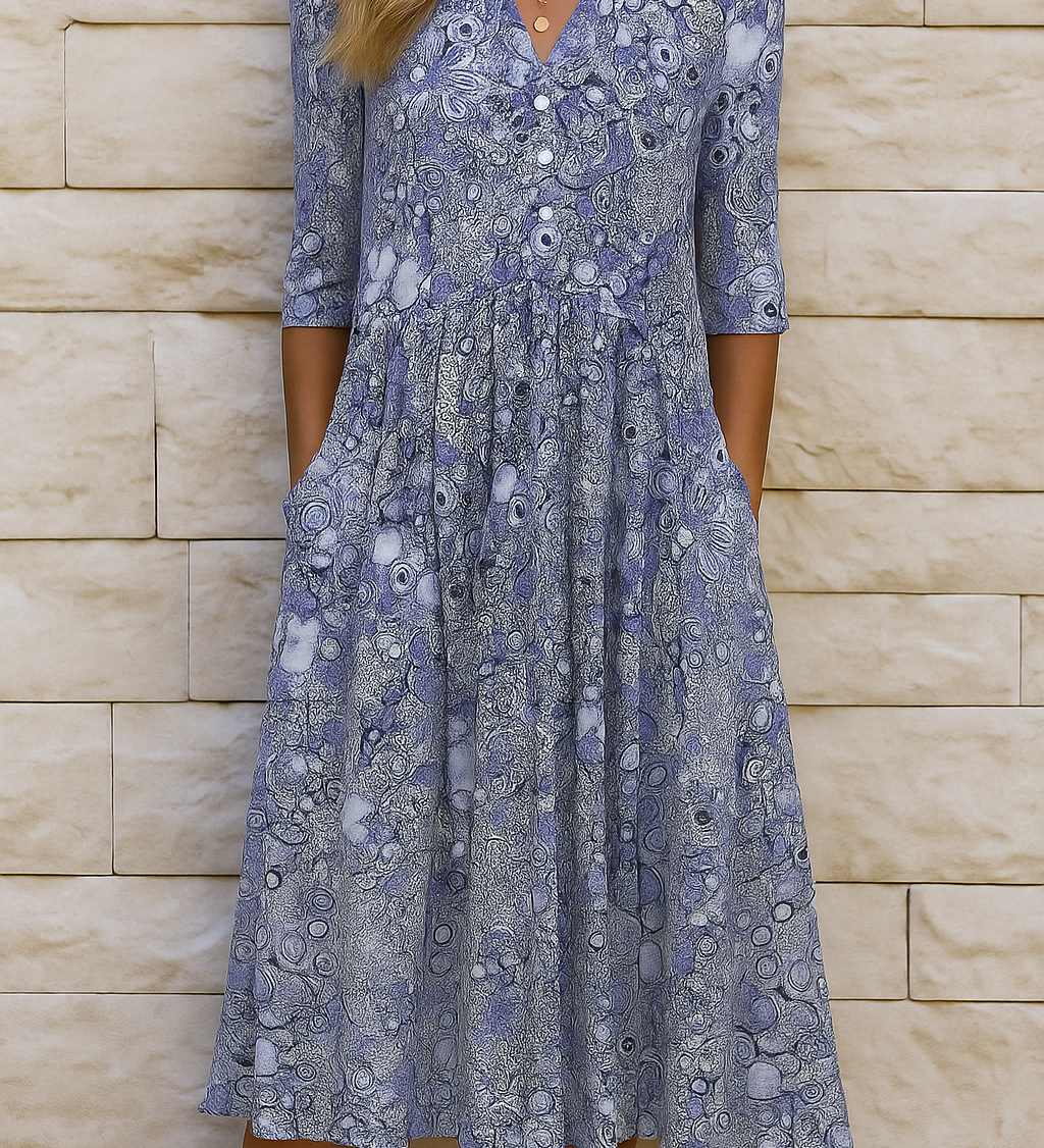 Harlow | Sophisticated V-Neck Dress