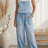 Serrano Madrid™ | Monserrat Wide-Leg Jumpsuit with Straps