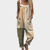 Raquel | Relaxed Fit Printed Strappy Jumpsuit