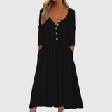 ZARA | Front Button Midi Dress