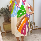 Rianna - Abstract Print Dress