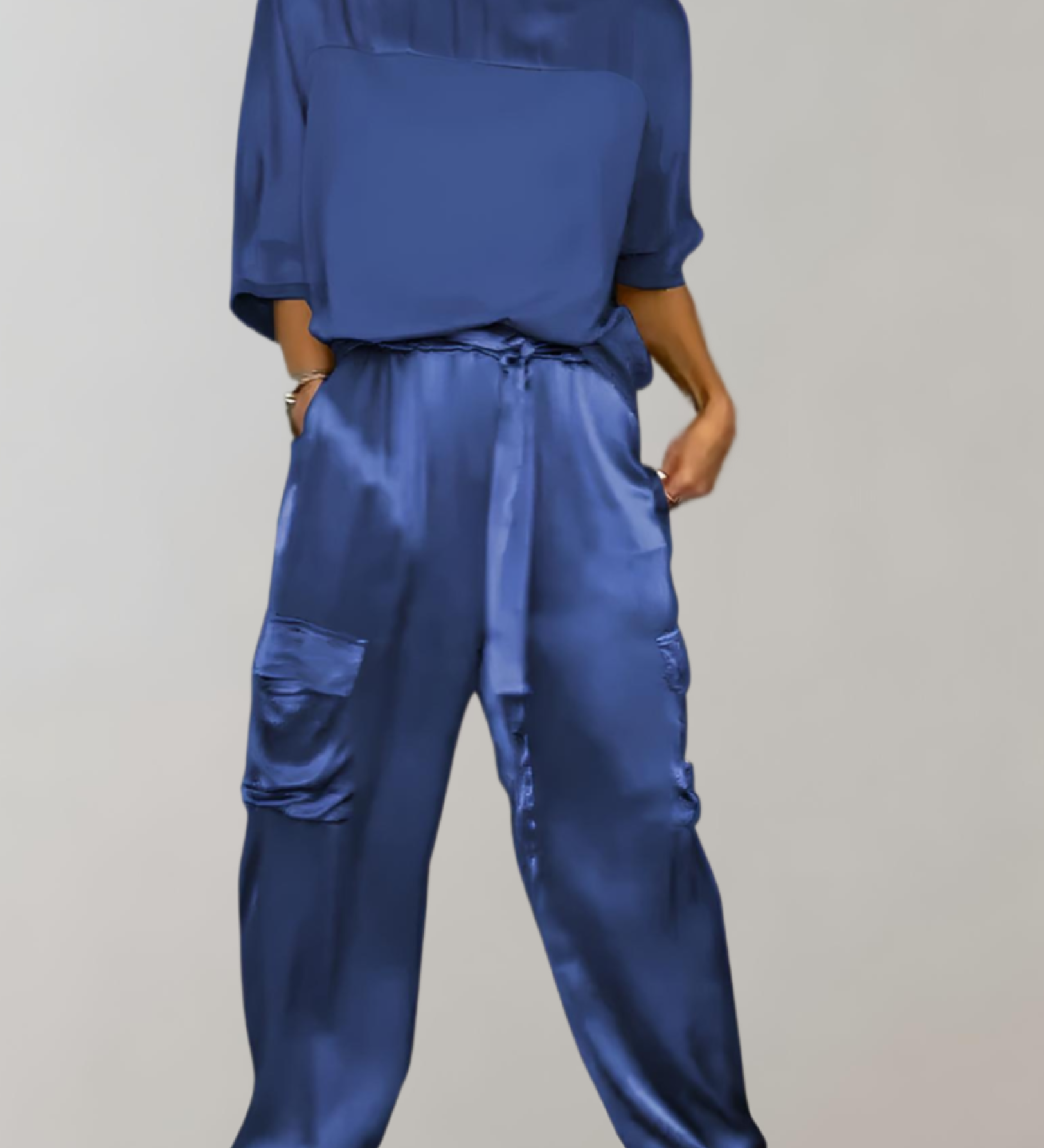 Finley Silk Lounge Cargo Set