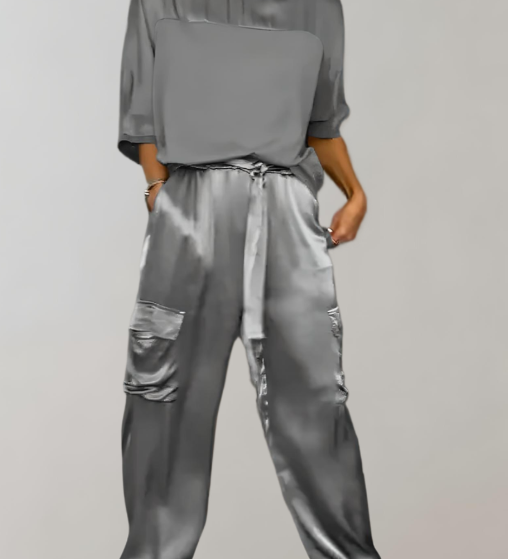 Finley Silk Lounge Cargo Set