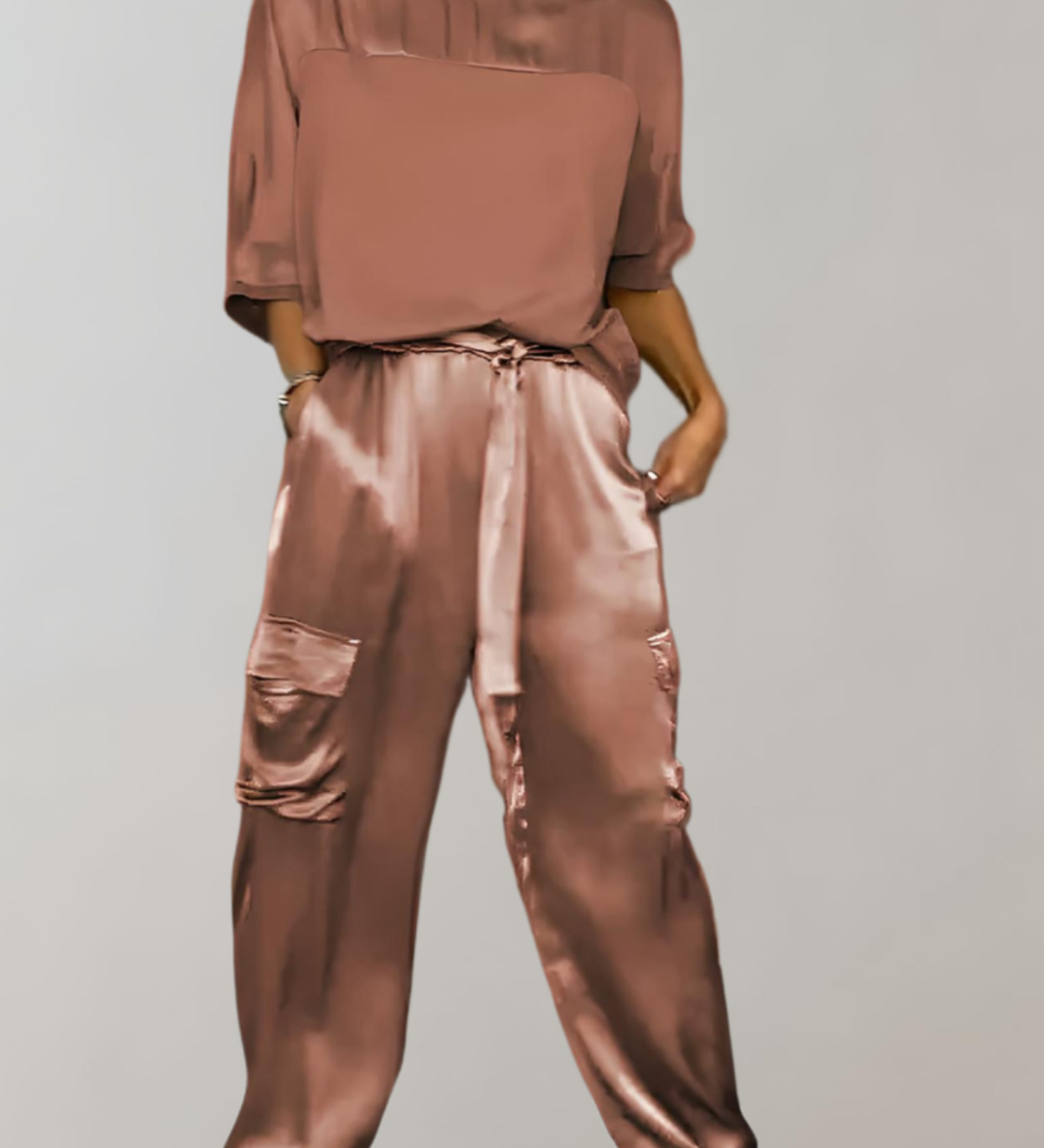Finley Silk Lounge Cargo Set