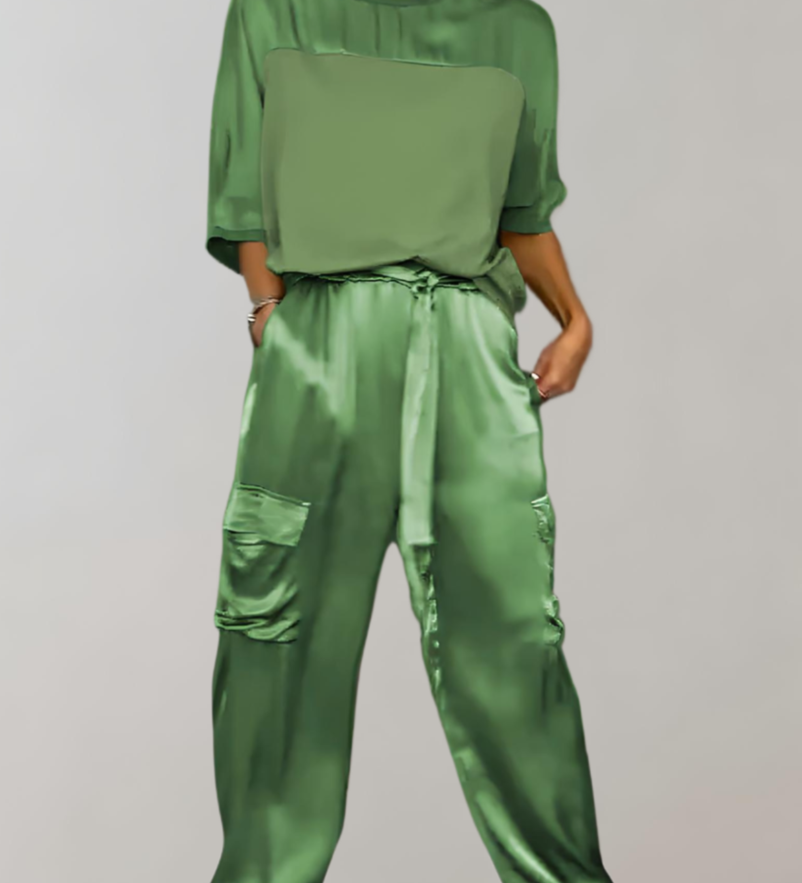 Finley Silk Lounge Cargo Set