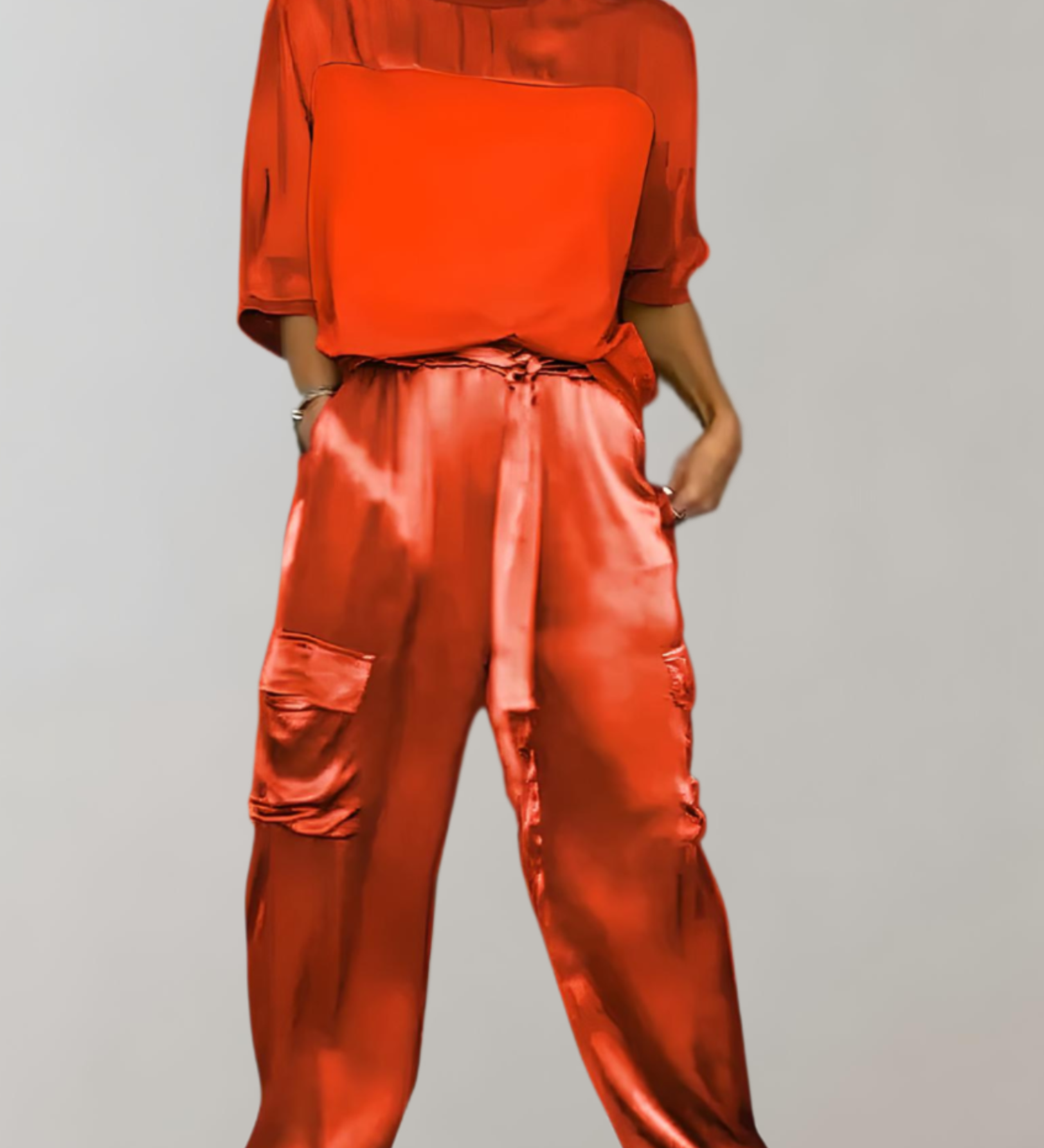 Finley Silk Lounge Cargo Set