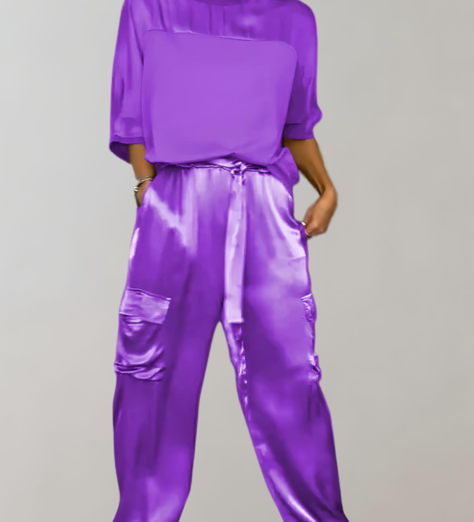 Finley Silk Lounge Cargo Set