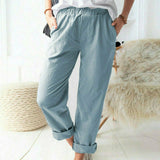 Neria - Soft Textured Trousers
