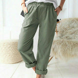 Neria - Soft Textured Trousers