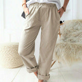 Neria - Soft Textured Trousers