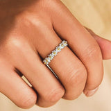 Aoife | Adjustable Silver Daisy Ring