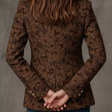 Antonia - Paisley Print Jacquard Blazer