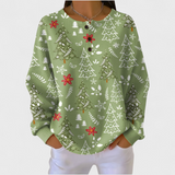 Marloes | Christmas Tree Motif Sweater