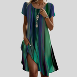 Genna - Bohemian Gradient Casual Dress