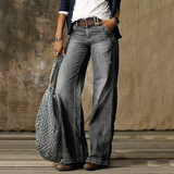 Women's High-Waisted Wide-Leg Jeans