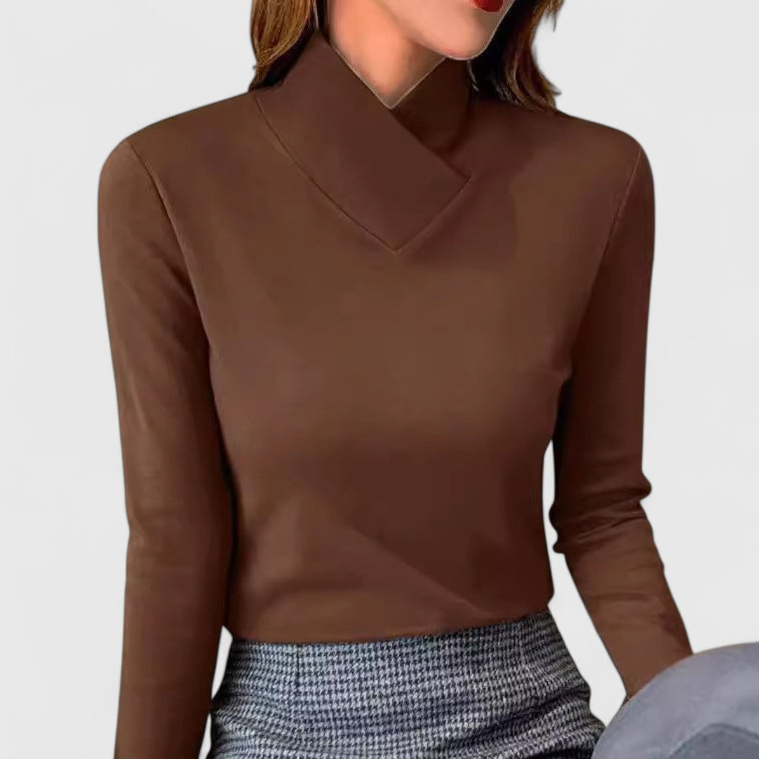 Clair | Sophisticated High Neck Sweater