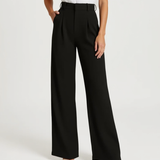 High-Waisted Wide-Leg Trousers