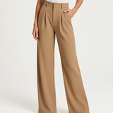 High-Waisted Wide-Leg Trousers