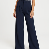 High-Waisted Wide-Leg Trousers
