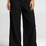 Lightweight Loose-Fit Pants with Elastic Waist