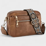 Olivia - Patterned Strap Crossbody Bag