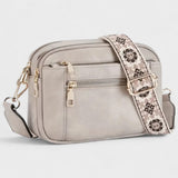 Olivia - Patterned Strap Crossbody Bag