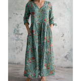 ELEANOR | Vintage Floral Maxi Dress