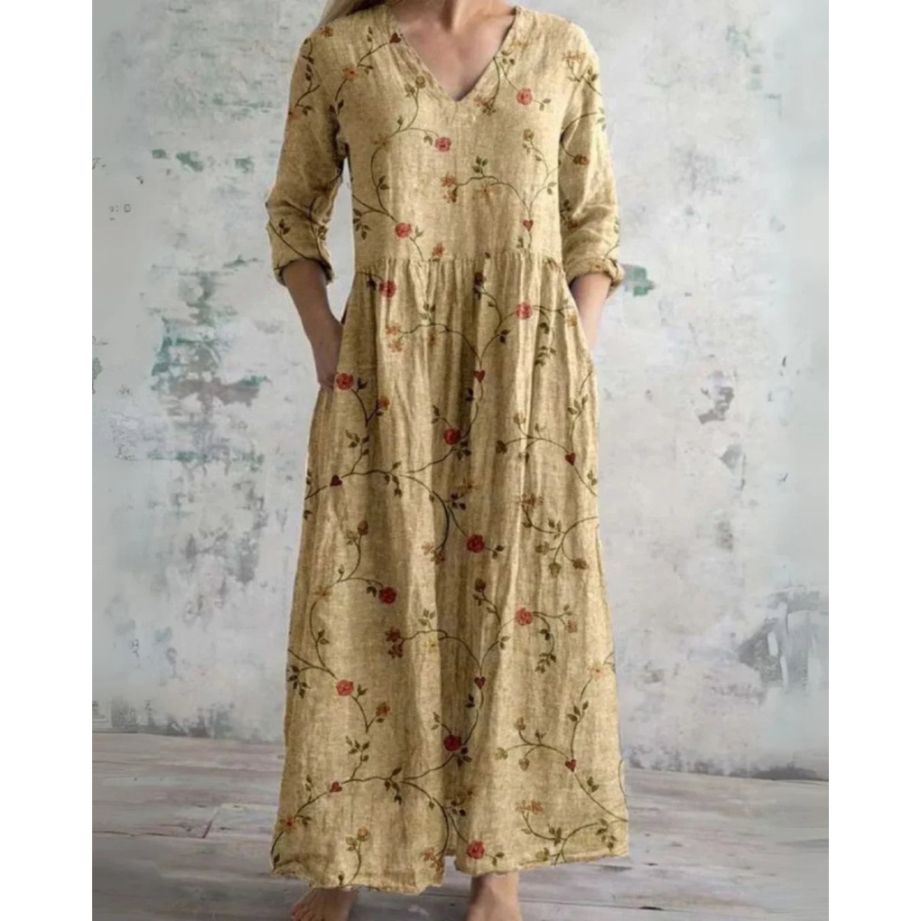 ELEANOR | Vintage Floral Maxi Dress