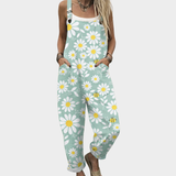Noelia | Cozy Floral Print Strap Jumpsuit