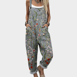 Carmen | Cozy Floral Print Overalls