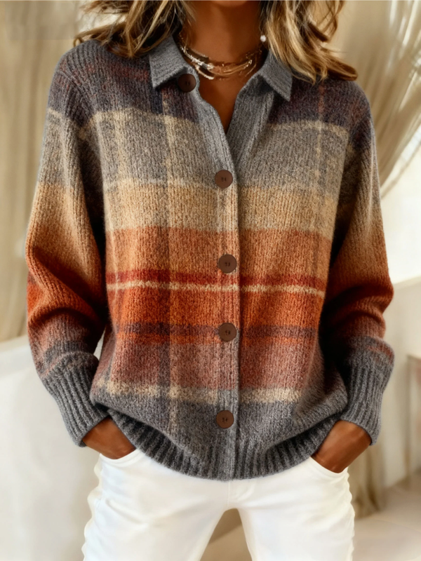 Endit | Oversized Bicolor Cardigan for Autumn