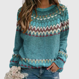 Regina | Retro Wave Pattern Pullover