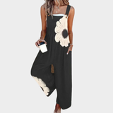 Lucía | Cozy Floral Print Strappy Jumpsuit