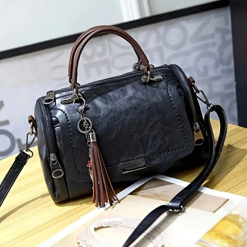 Julie™ | Textured Leather Handbag