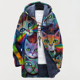 Susanne™ | Colorful Cat Hooded Jacket
