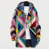 Gerda™ | Diamond Pattern Hooded Jacket
