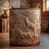 Cedar Peak | Artisan Hand-Quilted Laundry Basket