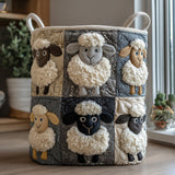 Joyful Peaks | Artisan Hand-Quilted Laundry Basket