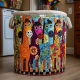 Radiant Shepherd | Artisan Hand-Quilted Laundry Basket