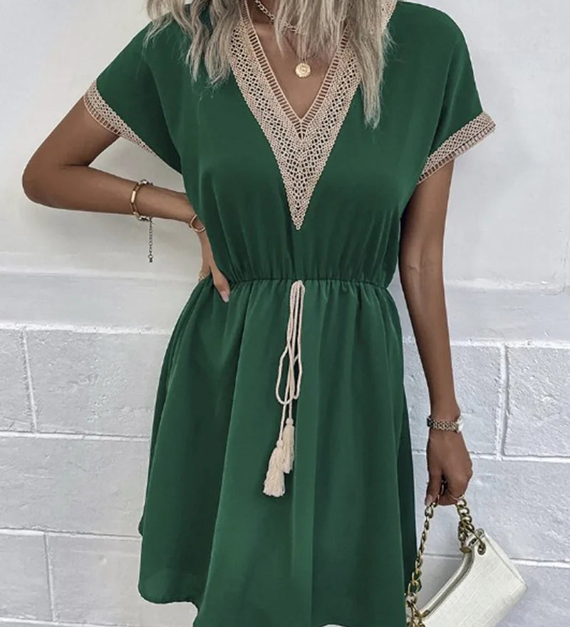 Sabrina - Chic Bohemian Elegance Dress