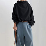 Lisa | Relaxed Fit Jumper with Stand-Up Collar