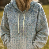 Kaelith | Vibrant Rainbow Sunburst Graphic Hoodie