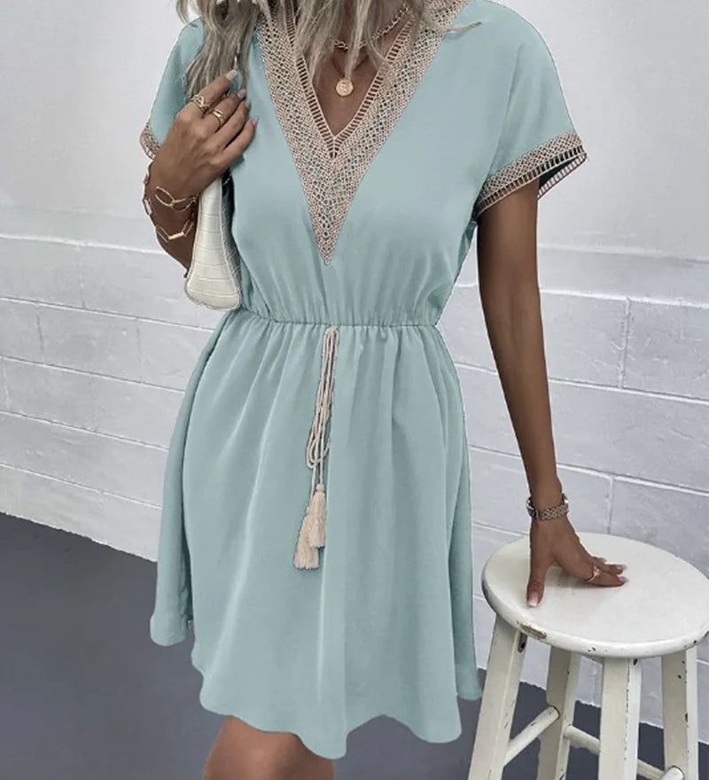 Sabrina - Chic Bohemian Elegance Dress